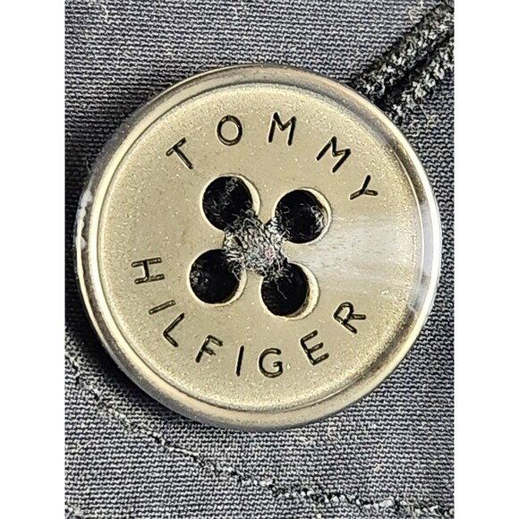 Tommy Hilfiger Women’s XXL Navy Hooded Belted Rain Trench Coat Cotton Blend - Picture 7 of 12